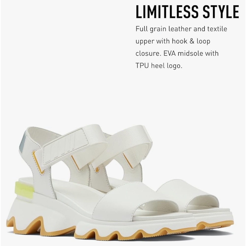 Sorel White Multicolor Wave Sandals - Picture 16 of 16